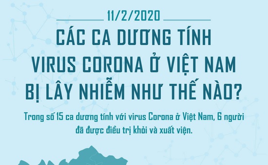 [INFOGRAPHIC] Các ca dương tính virus Corona ở Việt Nam bị lây nhiễm như thế nào?