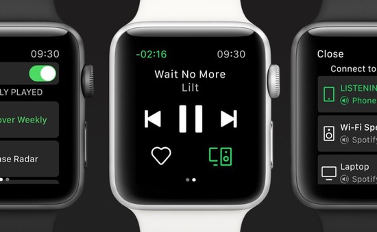 Spotify đã hỗ trợ kích hoạt trên Apple Watch qua Siri