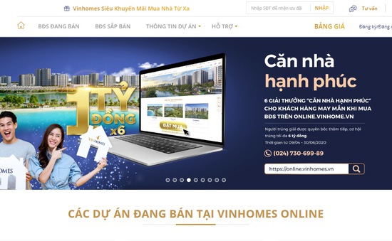 Ra mắt sàn giao dịch bất động sản trực tuyến Vinhomes Online