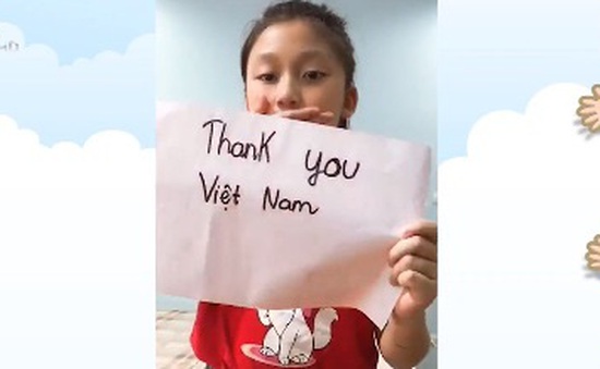 Trẻ em Việt Nam gửi lời tri ân đội ngũ tuyến đầu chống COVID-19