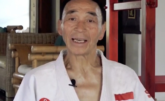 Võ sư người Nhật 75 tuổi vẫn miệt mài truyền bá võ thuật