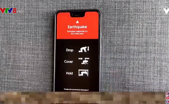 Google cài đặt cảm biến động đất trên điện thoại Android