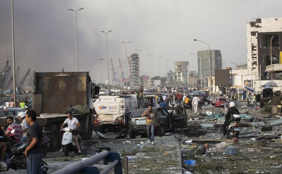 Số người thiệt mạng trong vụ nổ kinh hoàng ở Lebanon tăng lên hơn 100