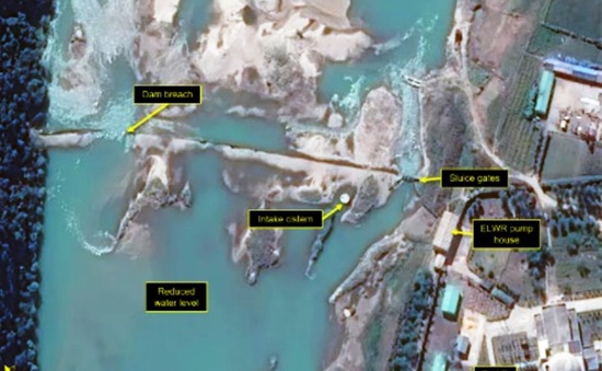 Vỡ đập gần khu liên hợp hạt nhân của Triều Tiên
