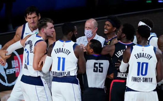 NBA ra án phạt sau vụ xô xát tại game 6 series L.A Clippers - Dallas Mavericks