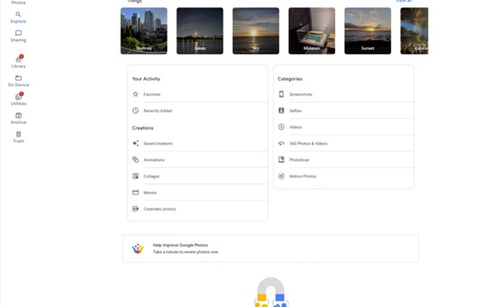 Google Photos cuối cùng đã không "bỏ quên" người dùng máy tính bảng Android