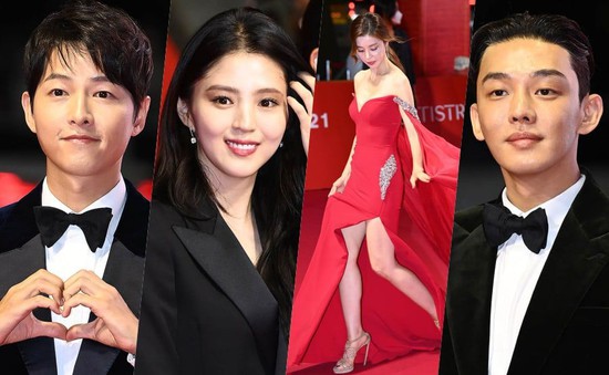 Dàn sao rực rỡ đổ bộ thảm đỏ lễ khai mạc Liên hoan phim quốc tế Busan 2021