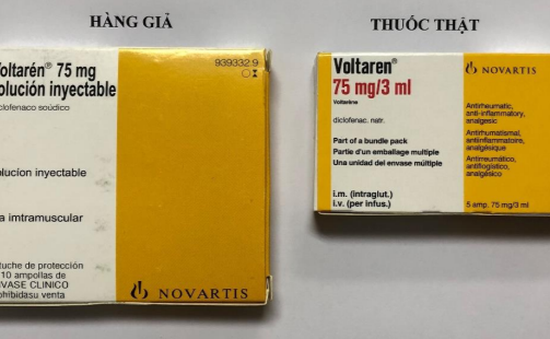 Thông báo về sản phẩm thuốc Voltarén 75 mg nghi ngờ giả