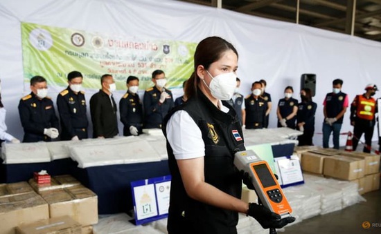 Thái Lan thu giữ lượng ma túy "khủng" trị giá 88 triệu USD