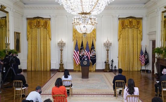 Tổng thống Mỹ Joe Biden lần đầu tiên chủ trì họp báo