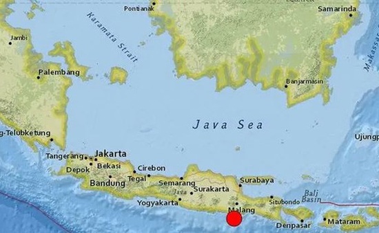 Động đất mạnh ngoài khơi Indonesia, 6 người thiệt mạng
