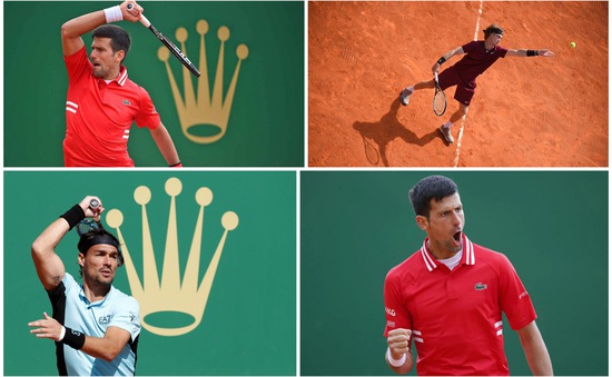 Monte Carlo Masters 2021: Djokovic cùng Fognini, Rublev dễ dàng vào vòng 3