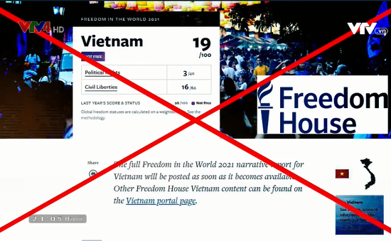 Vu cáo Việt Nam không có tự do, Freedom House cố tình lờ đi thực tế để bịa đặt