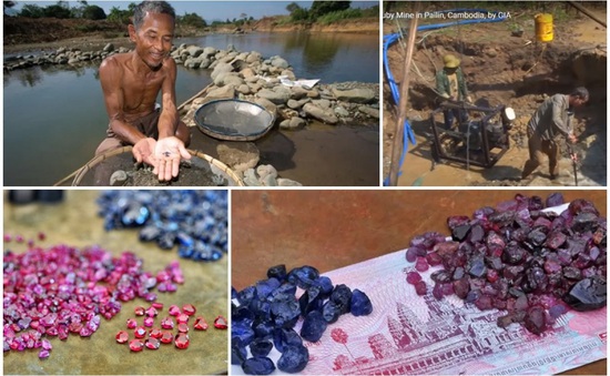 Ôm giấc mộng đổi đời, nhiều người đổ xô đào đá quý ở Campuchia