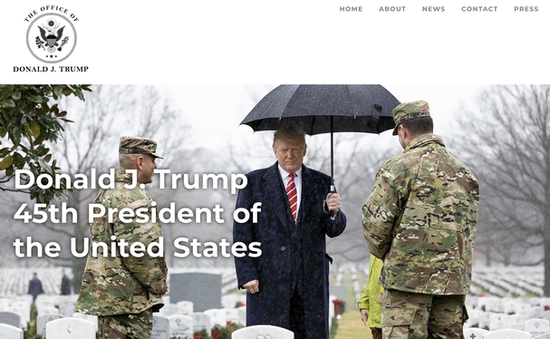 Cựu Tổng thống Trump "trình làng" website chính thức của riêng mình