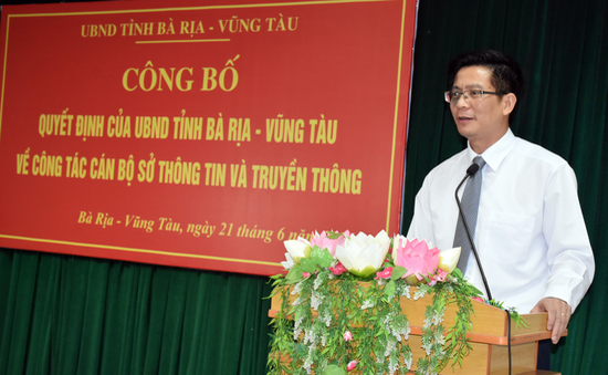 Ông Lê Văn Tuấn giữ chức Giám đốc Sở Thông tin - Truyền thông tỉnh Bà Rịa - Vũng Tàu