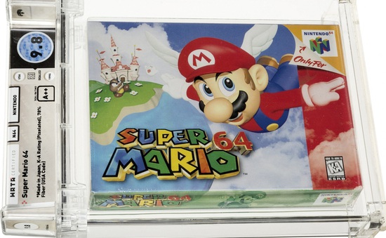 Băng điện tử Super Mario 64 còn nguyên niêm phong được bán với giá hơn 1,5 triệu USD