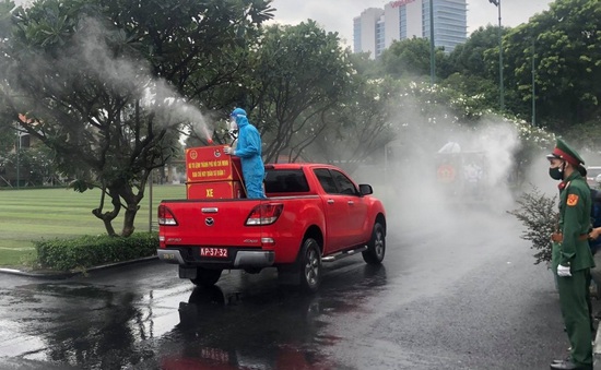Tăng cường phun khử khuẩn tại TP Hồ Chí Minh