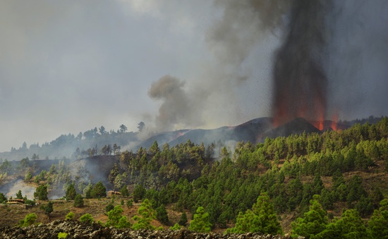 Núi lửa La Palma phun trào: Hàng nghìn người phải sơ tán, nhiều ngôi nhà “mất tích” dưới dòng dung nham