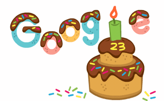 Google mừng sinh nhật 23 tuổi với doodle mới