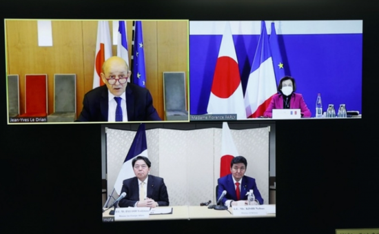 Nhật Bản - Pháp tăng cường hợp tác trong lĩnh vực an ninh quốc phòng