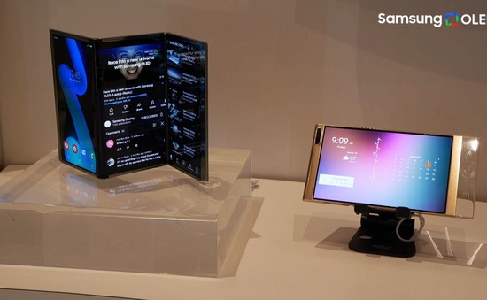 CES 2022: Samsung trình diễn máy tính bảng gập 3, smartphone màn hình cuộn