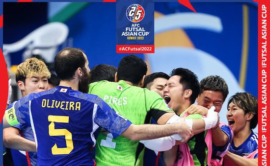 ĐT futsal Nhật Bản ngược dòng vào bán kết giải futsal vô địch châu Á