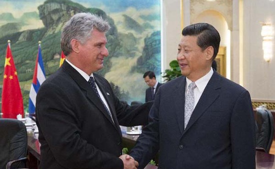 Chủ tịch Trung Quốc hội đàm với Chủ tịch Cuba