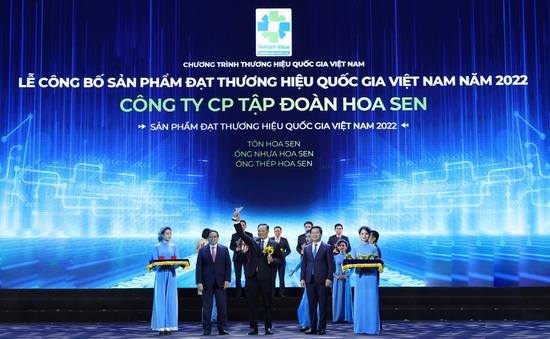 Tập đoàn Hoa Sen 6 lần liên tiếp được vinh danh Thương hiệu Quốc gia Việt Nam