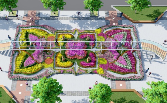 Tết 2023, đường hoa Nguyễn Huệ sẽ có cầu kính dài 40m