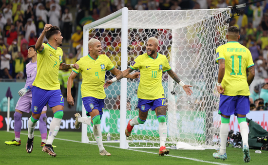 Vòng 1/8 World Cup 2022 | Brazil 4-1 Hàn Quốc: Vũ điệu Samba rực lửa