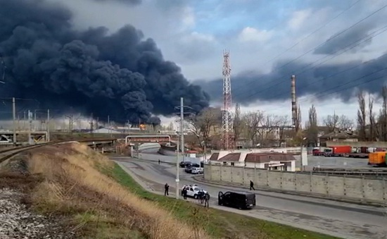 Thành phố cảng miền Nam Ukraine hứng chịu không kích