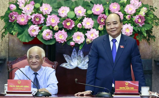 Chủ tịch nước làm việc với Hội Khoa học lịch sử Việt Nam