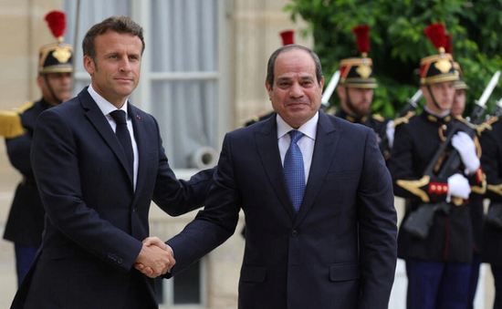 Tổng thống Pháp - Ai Cập hội đàm về an ninh và quốc phòng tại Paris