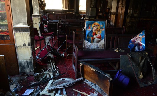 Chập điện là nguyên nhân chính gây ra vụ hỏa hoạn tại nhà thờ Ai Cập