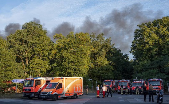 Cháy rừng ở Berlin do vụ nổ bãi chứa đạn trong Thế chiến II