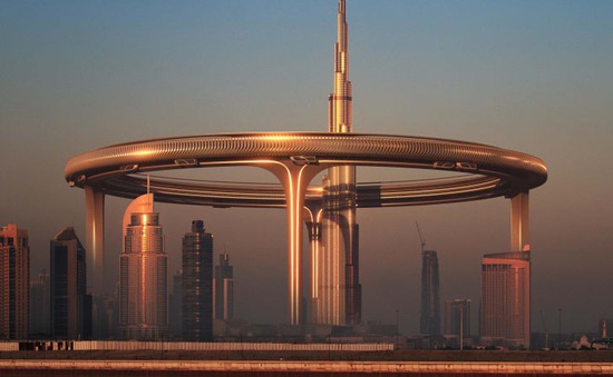 Các kỹ sư Dubai "tham vọng" xây một vòng tròn quanh tòa tháp cao nhất thế giới