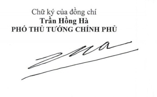 Giới thiệu chữ ký của 2 tân Phó Thủ tướng Chính phủ