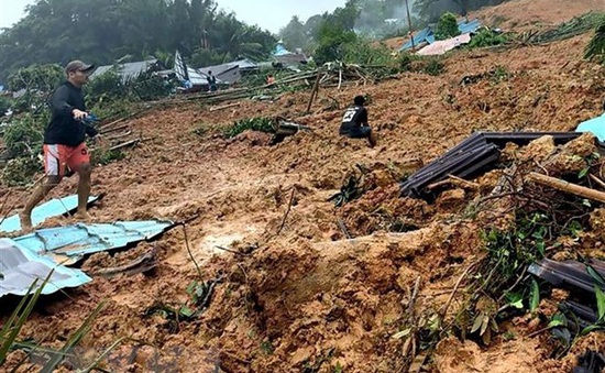 Số nạn nhân thiệt mạng vì lở đất ở Indonesia lên tới 44 người