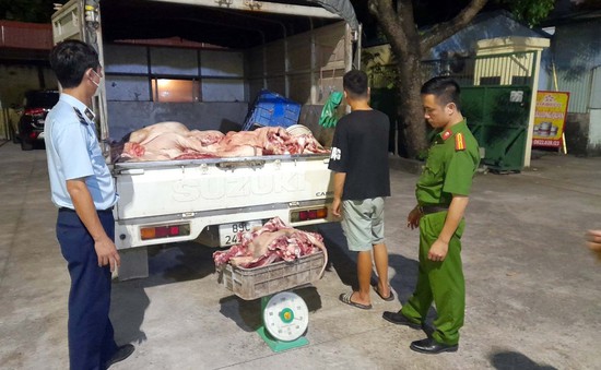 Phát hiện hơn 1,3 tấn thịt lợn không đảm bảo an toàn thực phẩm