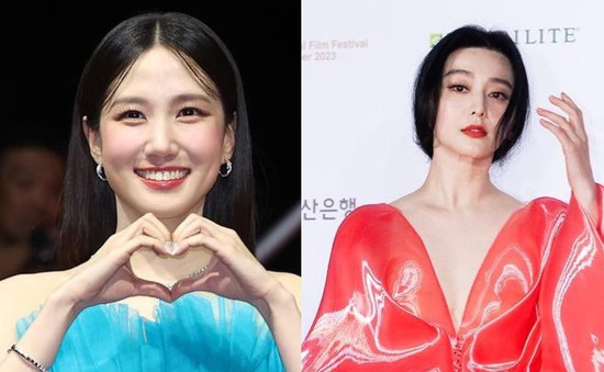 "Nữ thần Hàn Quốc" Park Eun Bin đọ sắc với "Nữ thần Trung Quốc" Phạm Băng Băng tại LHP Busan 2023
