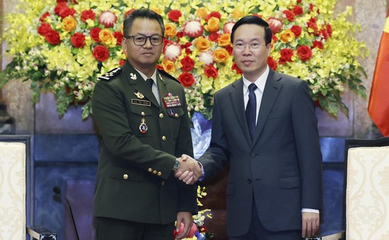 Chủ tịch nước Võ Văn Thưởng tiếp Phó Thủ tướng, Bộ trưởng Bộ Quốc phòng Campuchia