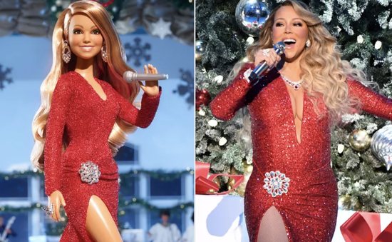 Barbie phiên bản Mariah Carey ấn tượng với tạo hình Giáng sinh