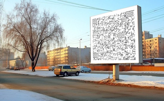 Nga cấm sử dụng mã QR trên bảng quảng cáo ngoài trời nhằm ngăn chặn tin giả