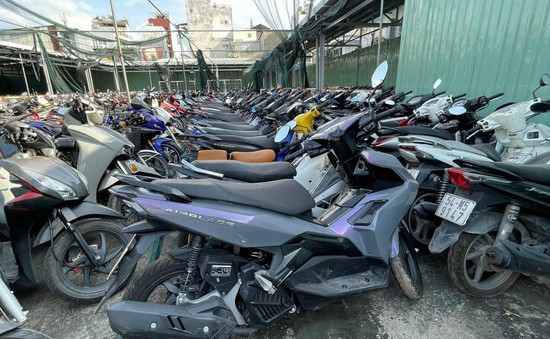 Từ vụ cướp tài sản, thu giữ gần 200 xe máy là tang vật trong nhiều vụ án