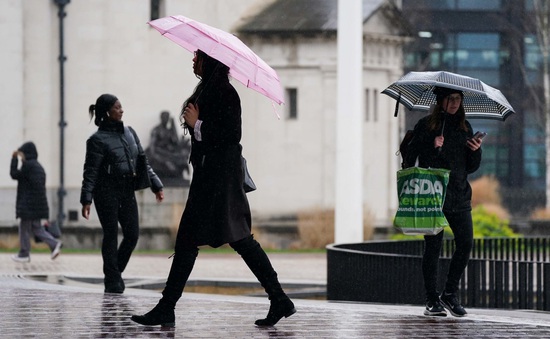Tháng 3/2023 là tháng ẩm ướt nhất ở Anh trong 40 năm qua