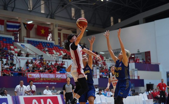 ĐT bóng rổ nữ Việt Nam ngược dòng vượt qua ĐT nữ Thái Lan