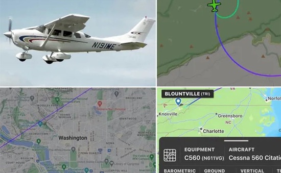 Mỹ điều chiến đấu cơ đuổi máy bay xâm phạm bầu trời thủ đô Washington