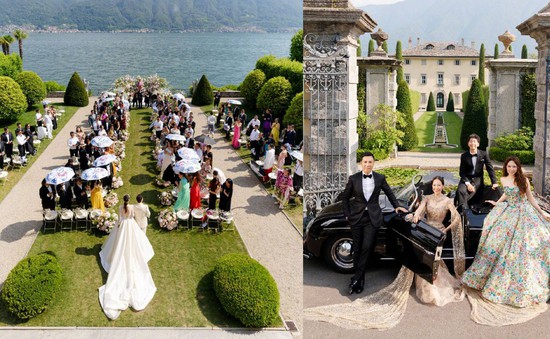 Chân Tử Đan kỷ niệm 20 năm ngày cưới hoành tráng ở Ý