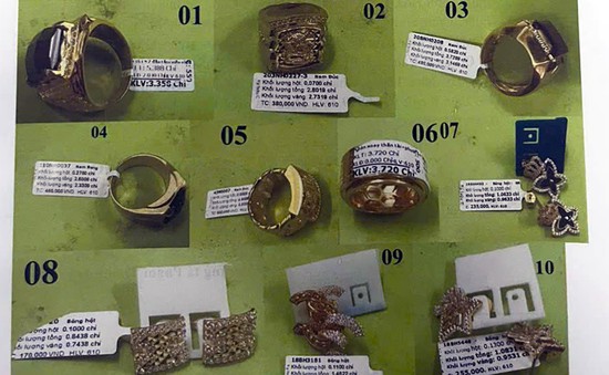 Khánh Hòa: Truy tìm các mẫu trang sức trong vụ cướp tiệm vàng ở TP Cam Ranh